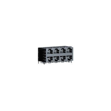 Abracon Modular Connectors / Ethernet Connectors Conn Magjack 8Port 100 ...