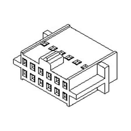 Molex Board Connector, 60 Contact(S), 2 Row(S), Female, 0.1 Inch Pitch ...