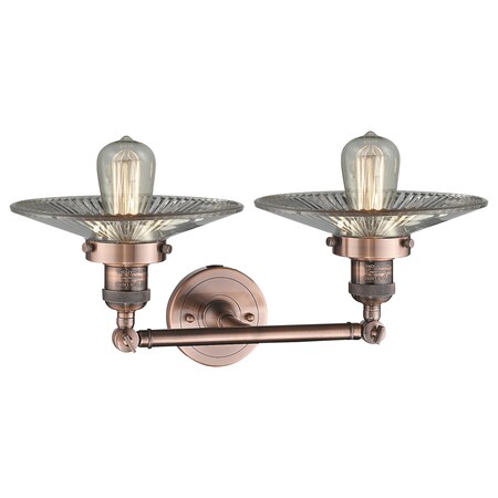 Innovations 208-AC-G191-LED 2 Light Vintage Dimmable LED Bathroom Fixture Antique Copper Innovations 208-AC-G191-LED 2 Light Vintage Dimmable LED Bathroom Fixture Antique Copper