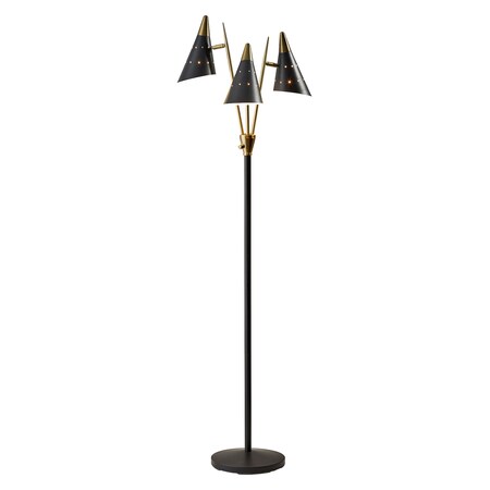 Adesso 3249 01 250 00 Nadine 3 Arm Floor Lamp Zoro Com Adesso 3249 01 250 00 Nadine 3 Arm, Adesso Bellows Tree Floor Lamp