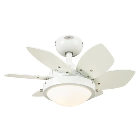 Westinghouse Lighting 7224700 132 43 Quince 24 6 Blade Wht Indoor Ceiling Fan W Dimmable Led Light Fixture Zoro Com Dimmable Led Light Fixture, Westinghouse Light Fixtures