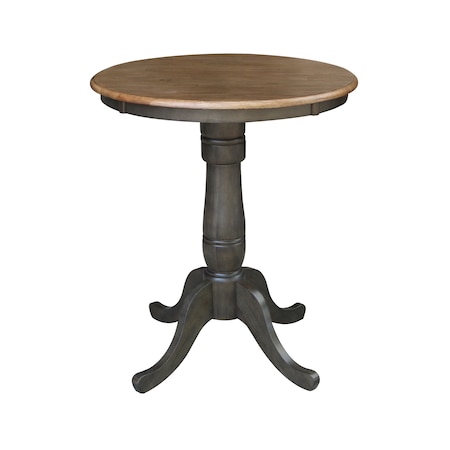 International Concepts Round 30 in Round Top Pedestal Table, 35.1 inH ...