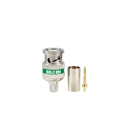Belden RG6 BNC UHD CONN 3-PC GRN, 18 AWG RG-6 TYPE UHD COAX, 75 OHM ...