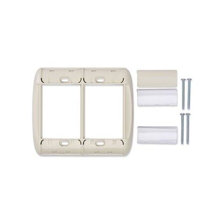 Belden MEDIAFLEX FACEPLATE UNLOADED, 2-GANG ACCEPTS TOTAL OF 12U OF ...