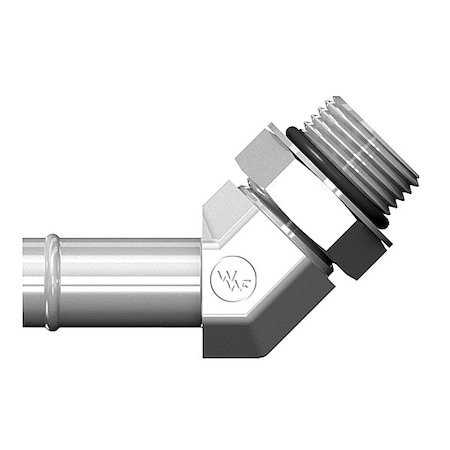World Wide Fittings Hose Barb to Male O-Ring Boss Adjustable 45 ...