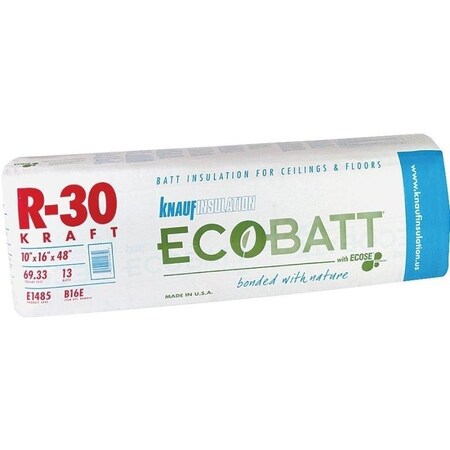 Knauf R30 Efficiency Knauf Insulation Insulation, 48 in L, 16 in W, R30 RValue, Fiberglass ...