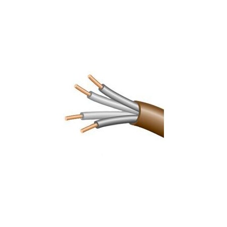 Cci CCI 553046607 Thermostat Cable, 250 ft L, 18 AWG, Brown Sheath  