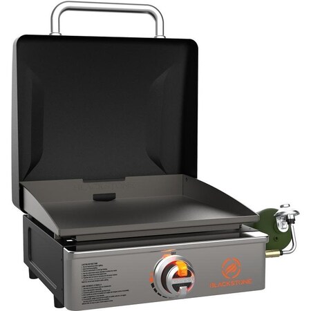 ORIGINAL Series Tabletop Griddle with Hood, 12,500 Btu, Propane, 1Burner, Side Shelf Included No