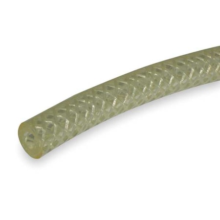 TYGON Tubing, Braided, Poly, 3/4 In, Clear AZY02054