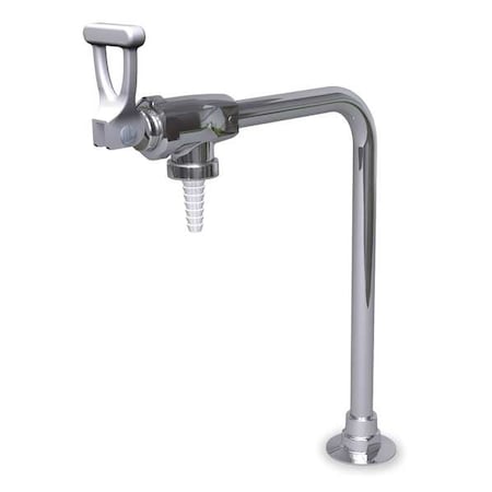 Watersaver Manual Laboratory Faucet, Single Hole Mount, Chrome 1 Hole L7833SC