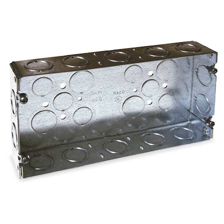 RACO Electrical Box, 60.0 cu. in., Gang, 3 Gangs, Galvanized steel 952