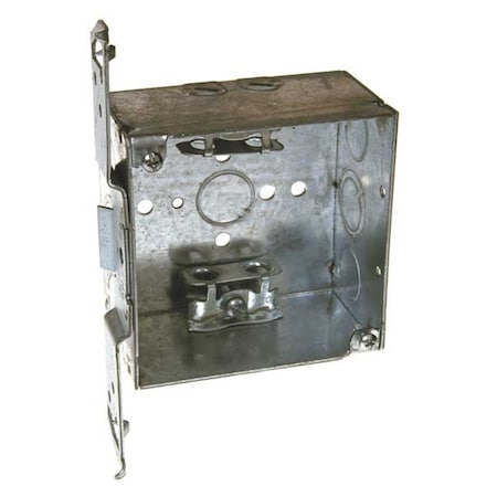 Raco Electrical Box, 30.3 cu in, Square Box Type, 2 Gangs, Galvanized Steel, Square Shape 241