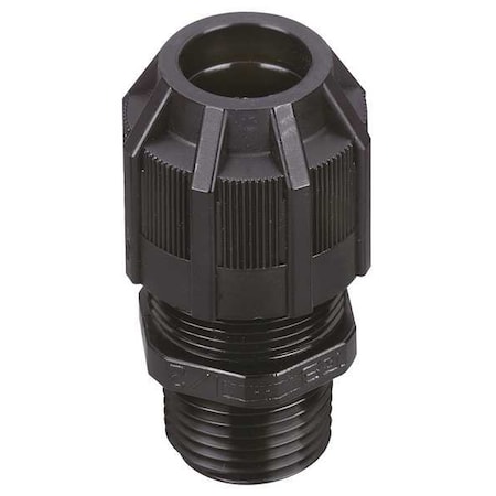 Abb Liquid Tight Connector, 3/4 in., Nylon, Blk 2930NM