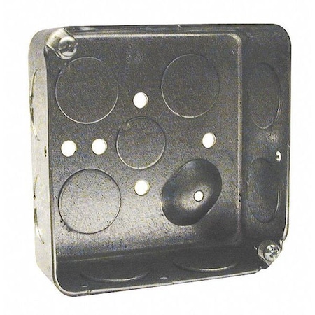 Raco Electrical Box, 21 cu in, Square Box Type, 2 Gangs, Galvanized Steel, Square Shape 191