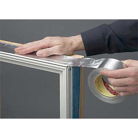 3M Foil Tape, 1/2 In. x 60 Yd., Silver, PK72 425