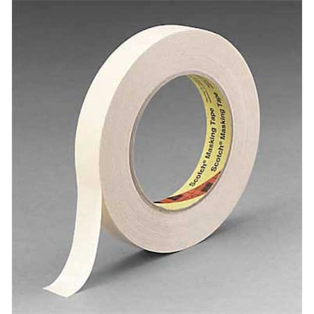 3M Painter's Tape, 6 mm W x 55 m L, 6.3 mil Thick, Tan, Rubber Adhesive, 144 PK 232