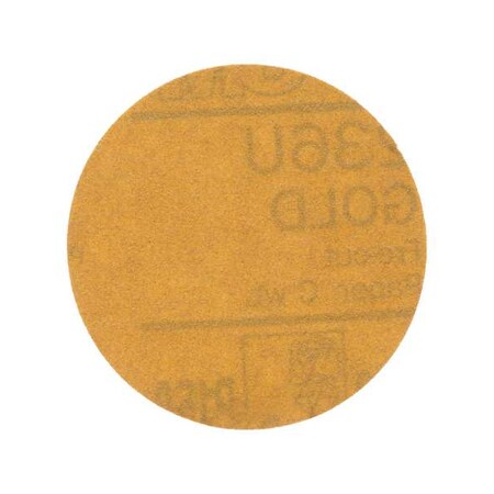 3M Hook-and-Loop Sanding Disc, 3" Dia, Non-Vacuum, Aluminum Oxide, P150 Grit, Coated Type, 236U 60440193260