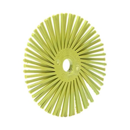 Scotch-Brite Radial Bristle Disc, TC, 3In Dia, 360G, PK40 61500187903