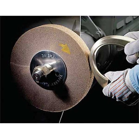 Scotch-Brite FlapWheel, AO, 6 In Diax1 Wx2 In AH, MD, PK3 61500109097