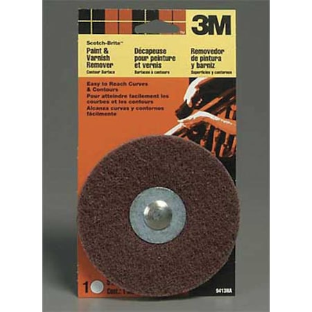 Scotch-Brite Arbor Mnt Disc, 5x1/4 in Shank, Med, PK10 70070647204