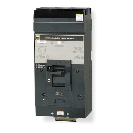 Square D Molded Case Circuit Breaker, LA Series, 150 A, 3 Pole, 600V AC, 42kA at 120/240V AC LA36150