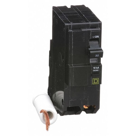 Square D Miniature Circuit Breaker, QO Series, 30A, 2 Pole, 120/240V AC, 10kA at 120/240V AC, B Curve QO230EPD
