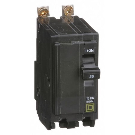 Square D Miniature Circuit Breaker, QO Series, 35A, 2 Pole, 120/240V AC, 10kA at 120/240V AC QOB235