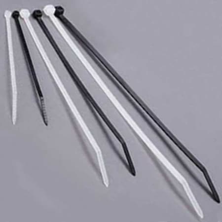 3M Cable Tie, 6 in L, 1.40 in Max Bundle Dia., Black, Nylon 6/6, 30 lb Strength, 1000 PK CT6BK30-C