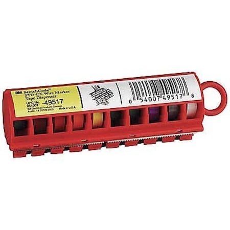 3M Wire Marker Tape Dispenser, PK10 STD-CX