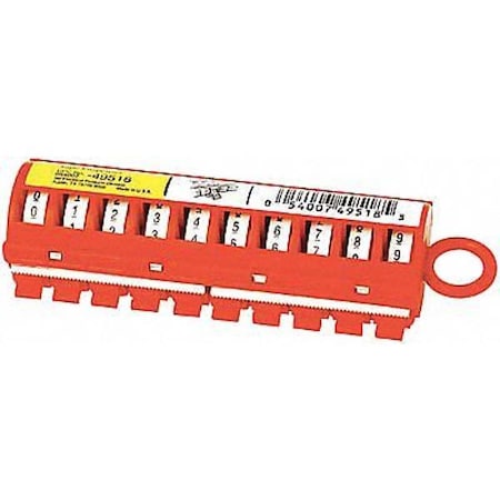 3M Wire Marker Tape Dispenser, PK10, Color: Red STD-0-9X