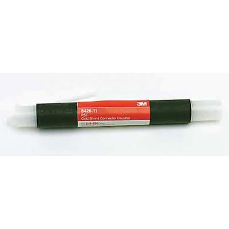 3M Cold Shrink Tube, Medium Wall, Not Rated I.D. Shrink Ratio, 1.18 in I.D. Before Shrinking, Black 8426-11