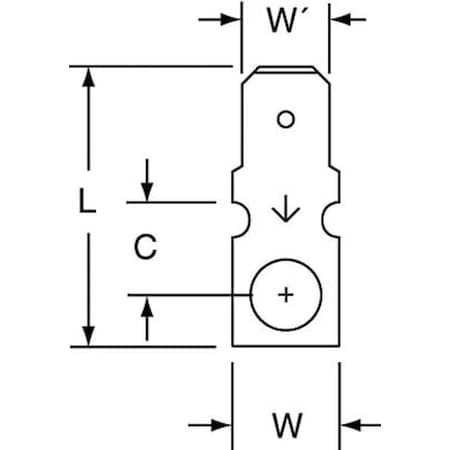 3M Male Disconnect, Bare, PK500 MA250DM/10RRK