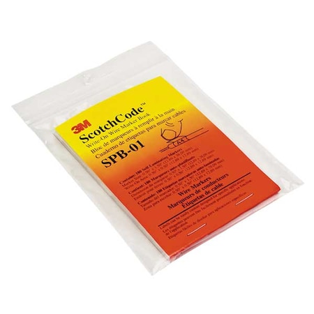 3M Pre-Printed Wire Marker Book, PK5 SPB-03