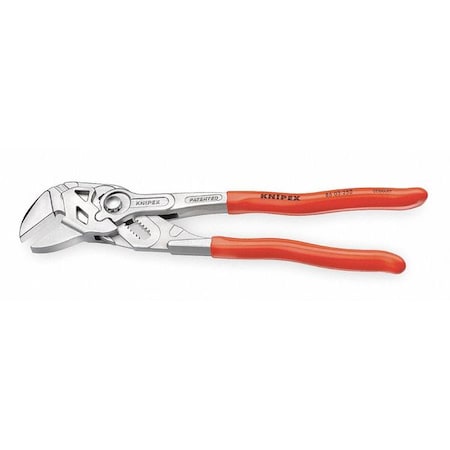 KNIPEX 10 in Knipex Cobra Straight Jaw Plier Wrench Smooth, Plastic Grip 86 03 250 SBA