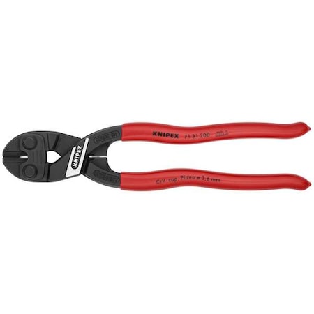 Knipex 8" Knipex Cobolt Compact Bolt Cutter w/ Recess, Plastic Grip 71 31 200
