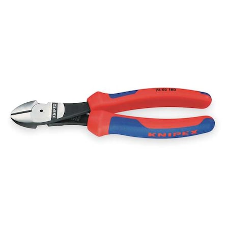Knipex 8 in 74 High Leverage Diagonal Cutting Plier Standard Cut Oval Nose Uninsulated 74 02 200 SBA