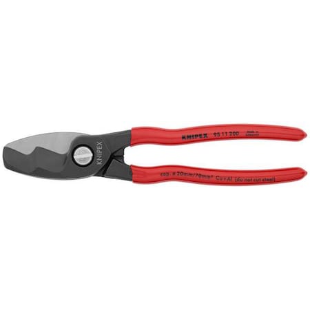 Knipex 8" Cable Shear, Shear Cut 95 11 200 SBA