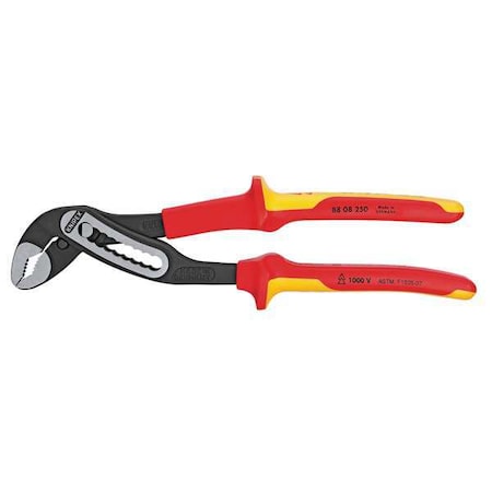 KNIPEX Insulated Water Pump Pliers, 10" 88 08 250 SBA