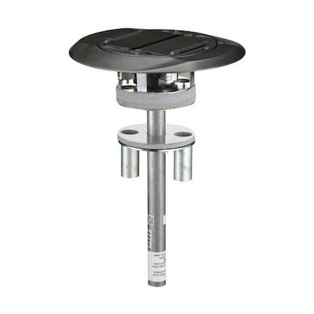 Hubbell Wiring Device-Kellems Poke-Through Box, 27 cu in, Wiring Box Type, 1 Gang, Steel, Round Shape S1PT4X4BL