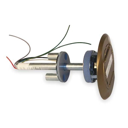 Hubbell Wiring Device-Kellems Fire Rated Poke Through System, 1 Gang, Steel and Brass S1PT4X4BRS