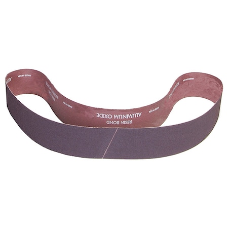 Norton Abrasives Sanding Belt, 1 in W, 42 in L, Coated, Aluminum Oxide, 150 Grit, Fine, R228 Metalite, Brown 78072720880