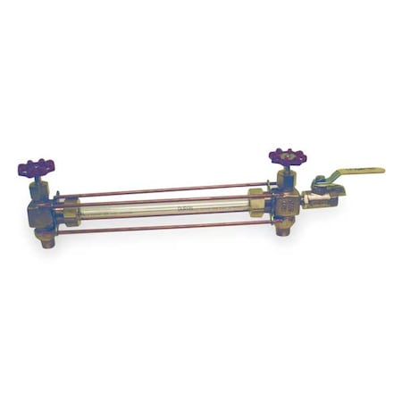 Apollo Valves Water Gauge, Automatic, 1/2 In, MNPT, Bronze 2435000