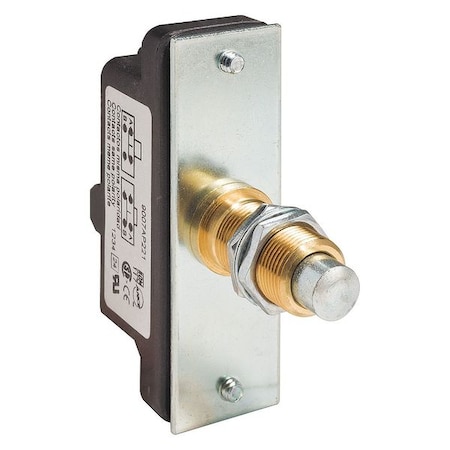 Telemecanique Sensors Limit Switch, Plunger, Spring Return, 1NC/1NO, 15A at 600V AC 9007AP221