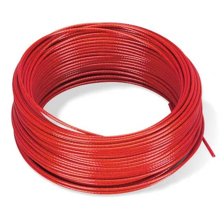 Telemecanique Sensors Cable, Plastic Coated Steel, 83 ft. L XY2CZ302