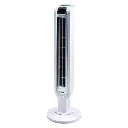 Air King 3-1/2" Blade Dia Tower Fan, Oscillating, 3 Speeds, 120VAC, Remote Control 9210