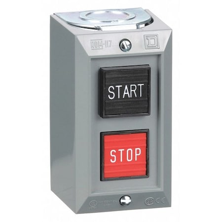 Square D Push Bttn Cntrl Statn, 1NO/1NC, Start/Stop 9001BG215