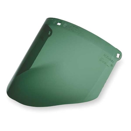 3M Faceshield Visor, Green Visor, Polycarbonate, Anti-Fog, Anti-Scratch Lens, Medium Green 82601-00000
