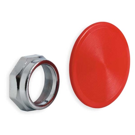 Schneider Electric Mushroom Head, 30mm, Snap In, Red 9001K17R