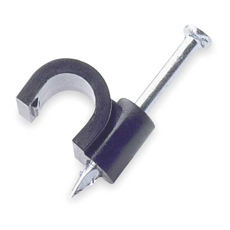 Rain Bird Mounting Clip, 1/4 In Tubng, Blk, Vnyl, PK10 MCLIP10PS