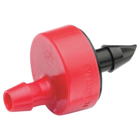 RAIN BIRD Spot Watring Emitters, Red/Blk, Plstc, PK10 SW20/10PS